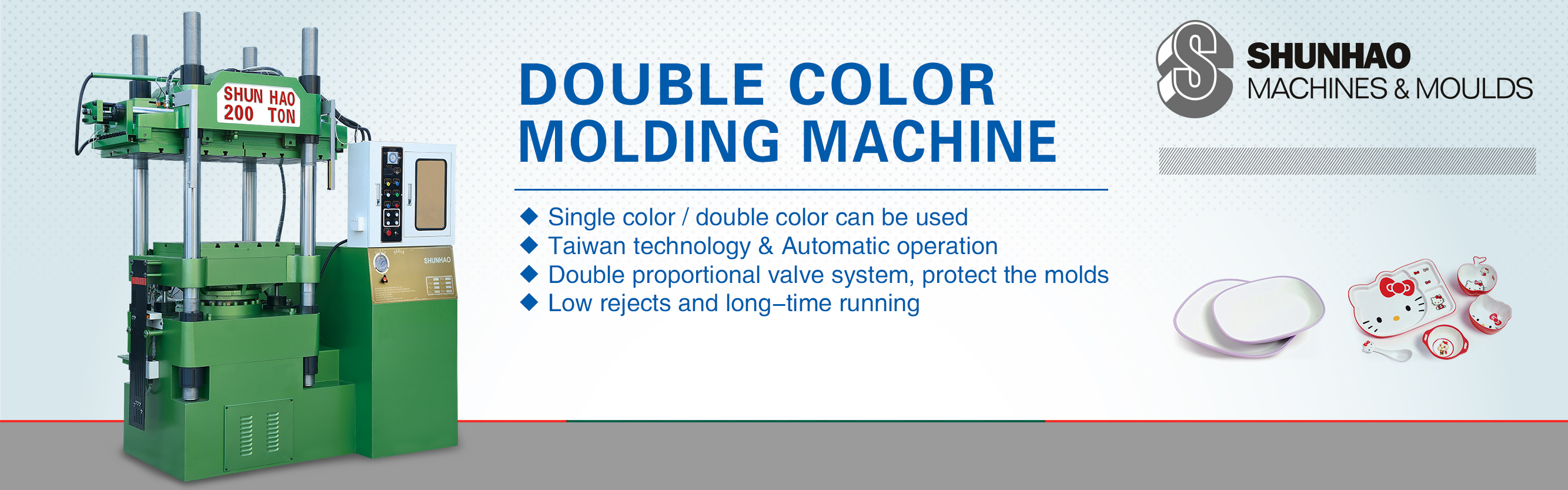 2Color Melamine Crockery Automatic Molding Machine 